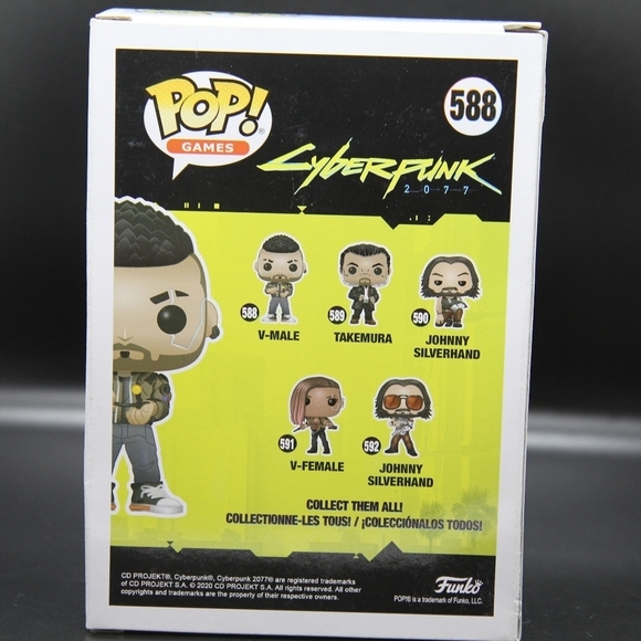 Funko Pop! Games: Cyberpunk 2077 - V-Male (Glows in the Dark) 588 - Picture 5 of 7